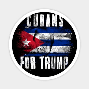 Cubans For Trump - Trump 2020 Patriotic Flag Magnet